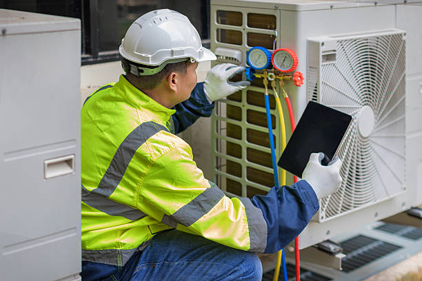 Professional Ac Installation technician working in Bailey, NC